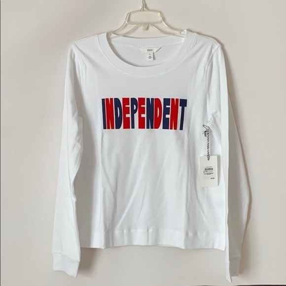 1901 Independent white graphic sweatshirt small NWT - Picture 2 of 6